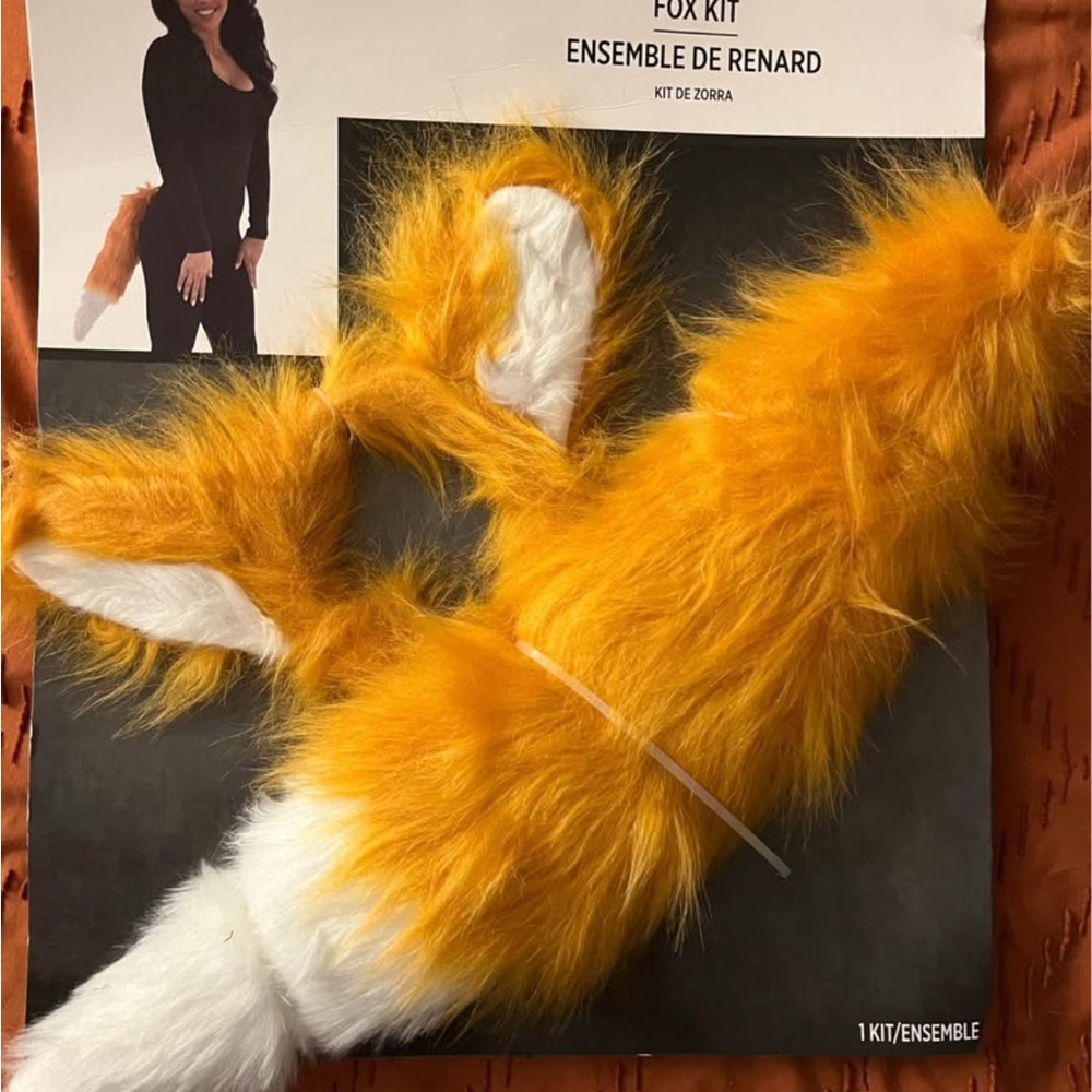 Fox Halloween Costume Kit with Ears and Tail